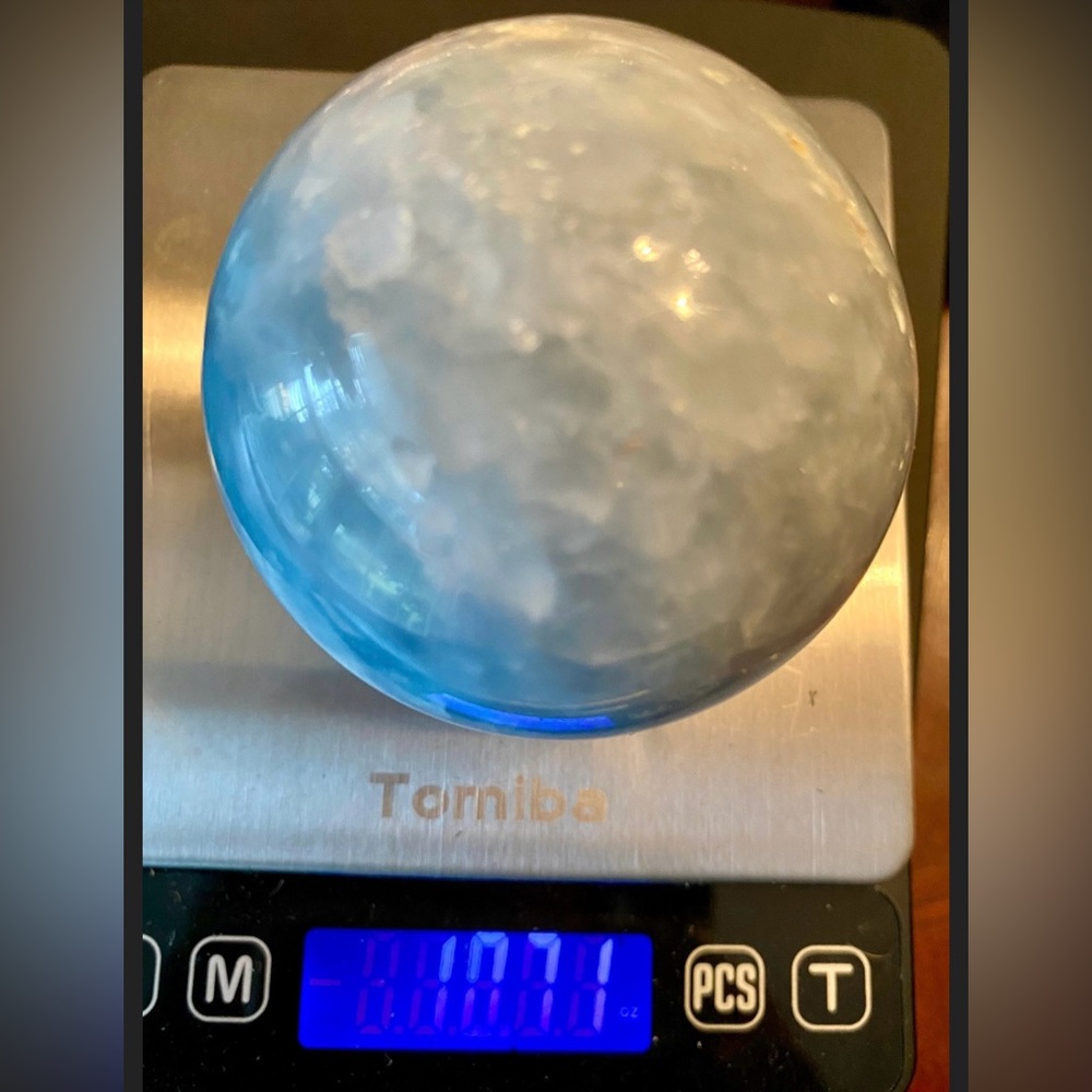Blue Celestite Sphere-LG